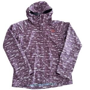 The North Face Jacket Womens Size Medium Purple Novelty Venture Rain Jacket Hood